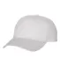 Yupoong 6245CM Unstructured Classic Dad Hat WHITE side view