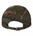 Yupoong 6245CM Unstructured Classic Dad Hat GREEN CAMO back view
