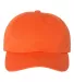 Yupoong 6245CM Unstructured Classic Dad Hat ORANGE front view