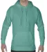 Comfort Colors 1567 Garment Dyed Hooded Pullover S in Seafoam front view