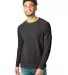 Alternative Apparel AA9575 Unisex Crew Neck Fleece in Eco true black front view