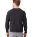 Alternative Apparel AA9575 Unisex Crew Neck Fleece in Eco true black back view