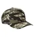 BX024 Big Accessories Structured Camo Hat in Rpstp tiger camo front view