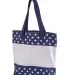 BE066 BAGedge 12 oz. Canvas Print Tote STARS front view