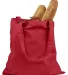 BE007 BAGedge 6 oz. Canvas Promo Tote RED front view