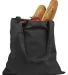 BE007 BAGedge 6 oz. Canvas Promo Tote BLACK front view