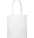 BE008 BAGedge 12 oz. Canvas Book Tote WHITE front view