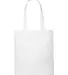BE008 BAGedge 12 oz. Canvas Book Tote WHITE back view