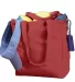 BE008 BAGedge 12 oz. Canvas Book Tote RED front view