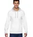 SF76R Fruit of the Loom 7.2 oz. Sofspun™ Hooded  WHITE front view