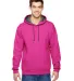 SF76R Fruit of the Loom 7.2 oz. Sofspun™ Hooded  CYBER PINK front view