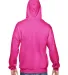 SF76R Fruit of the Loom 7.2 oz. Sofspun™ Hooded  CYBER PINK back view