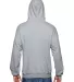 SF76R Fruit of the Loom 7.2 oz. Sofspun™ Hooded  ATHLETIC HEATHER back view