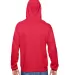 SF76R Fruit of the Loom 7.2 oz. Sofspun™ Hooded  FIERY RED back view