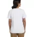 5780 Hanes® Ladies Heavyweight V-neck T-shirt - 5 in White back view