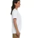 5780 Hanes® Ladies Heavyweight V-neck T-shirt - 5 in White side view