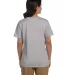 5780 Hanes® Ladies Heavyweight V-neck T-shirt - 5 in Light steel back view