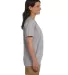5780 Hanes® Ladies Heavyweight V-neck T-shirt - 5 in Light steel side view