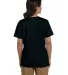 5780 Hanes® Ladies Heavyweight V-neck T-shirt - 5 in Black back view