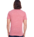 102A Threadfast Apparel Unisex Triblend Short-Slee in Red triblend back view