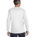 5586 Hanes® Long Sleeve Tagless 6.1 T-shirt - 558 in White back view