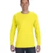 5586 Hanes® Long Sleeve Tagless 6.1 T-shirt - 558 in Yellow front view