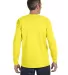 5586 Hanes® Long Sleeve Tagless 6.1 T-shirt - 558 in Yellow back view