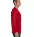 5586 Hanes® Long Sleeve Tagless 6.1 T-shirt - 558 in Deep red side view