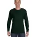 5586 Hanes® Long Sleeve Tagless 6.1 T-shirt - 558 in Deep forest front view