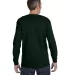 5586 Hanes® Long Sleeve Tagless 6.1 T-shirt - 558 in Deep forest back view