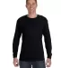 5586 Hanes® Long Sleeve Tagless 6.1 T-shirt - 558 in Black front view