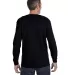 5586 Hanes® Long Sleeve Tagless 6.1 T-shirt - 558 in Black back view