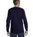 5586 Hanes® Long Sleeve Tagless 6.1 T-shirt - 558 in Navy back view