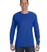 5586 Hanes® Long Sleeve Tagless 6.1 T-shirt - 558 in Deep royal front view