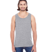 102C Threadfast Apparel Unisex Triblend Tank in Grey triblend front view