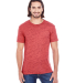 104A Threadfast Apparel Men's Blizzard Jersey Shor in Red blizzard front view