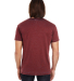 115A Threadfast Apparel Unisex Cross Dye Short-Sle in Black cherry back view