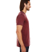 115A Threadfast Apparel Unisex Cross Dye Short-Sle in Black cherry side view