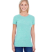 202A Threadfast Apparel Ladies' Triblend Short-Sle in Mint triblend front view