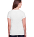 202A Threadfast Apparel Ladies' Triblend Short-Sle in Solid wht trblnd back view