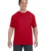 5590 Hanes® Pocket Tagless 6.1 T-shirt - 5590  in Deep red front view