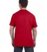 5590 Hanes® Pocket Tagless 6.1 T-shirt - 5590  in Deep red back view