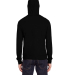 302Z Threadfast Apparel Unisex Triblend Full-Zip L in Solid blk trblnd back view