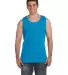 C9360 Comfort Colors Ringspun Garment-Dyed Tank in Sapphire front view