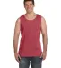 C9360 Comfort Colors Ringspun Garment-Dyed Tank in Crimson front view