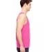 C9360 Comfort Colors Ringspun Garment-Dyed Tank in Neon pink side view