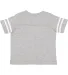 3037 Rabbit Skins Toddler Fine Jersey Football Tee in Vn hthr/ bld wht back view