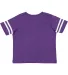 3037 Rabbit Skins Toddler Fine Jersey Football Tee in Vn purp/ bld wh back view