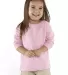 RS3302 Rabbit Skins Toddler Fine Jersey Long Sleev in Pink front view