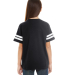 6137 LAT Jersey Youth Football Tee in Black/ white back view